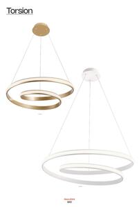 Redo 01-1793 - LED Stmívatelný lustr na lanku TORSION LED/29W/230V bílá