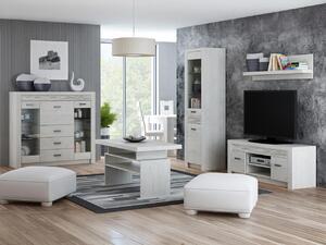 Obývací pokoj Nadia I, Osvětlení: osvětlení LED, Barva: kraft bílá 5902928862850