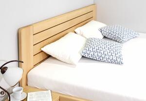 Vysoká pevná dřevěná postel APOLLO, masiv buk
