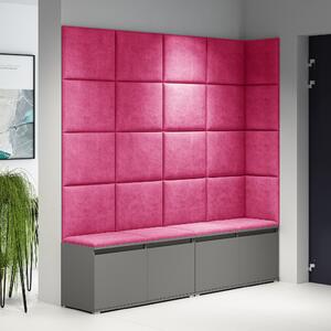 ETapik - Čalouněný panel 40 x 30 cm - Růžová 2310