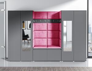ETapik - Čalouněný panel 50 x 30 cm - Růžová 2310