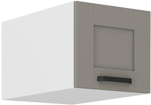 STL 40 cm skříňka horní jednodveřová (otevírání nahoru, hloubka 57 cm) LUNA Barevné provedení LUNA: Dub Artisan / Jílově šedá