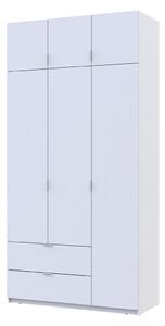 Skříň čtyřdveřová Lukas 120 cm bílá