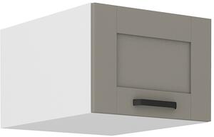 STL 50 cm skříňka horní jednodveřová (otevírání nahoru, hloubka 57 cm) LUNA Barevné provedení LUNA: Dub Artisan / Jílově šedá