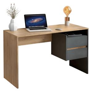 HezkýNábytek.cz PC stolek Titanes (dub artisan + grafit). 1116532