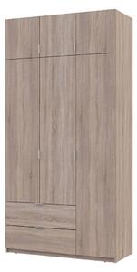 Skříň čtyřdveřová Lukas 120 cm dub sonoma