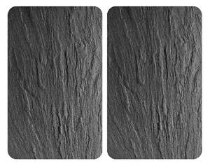 Sada 2 skleněných krytů na sporák Wenko Slates, 52 x 30 cm