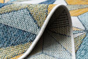 Dywany Łuszczów Kusový koberec Cooper Sisal Mosaic 22222 ecru/navy – na ven i na doma - 140x190 cm