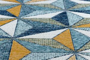 Dywany Łuszczów AKCE: 140x190 cm Kusový koberec Cooper Sisal Mosaic 22222 ecru/navy – na ven i na doma - 140x190 cm