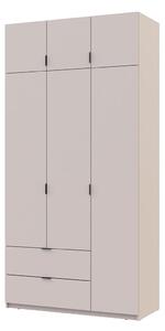 Skříň čtyřdveřová Lukas 120 cm kašmír