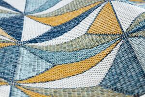 Dywany Łuszczów AKCE: 140x190 cm Kusový koberec Cooper Sisal Mosaic 22222 ecru/navy – na ven i na doma - 140x190 cm