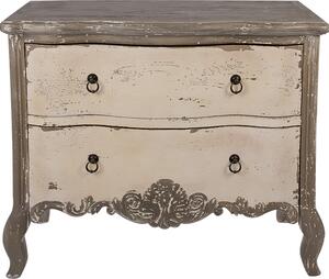 Clayre & Eef Příborník 95x40x82 cm Grau Beige Holz