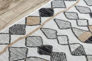 Dywany Łuszczów Kusový koberec Cooper Sisal Diamonds 22217 ecru/black ROZMĚR: 120x170