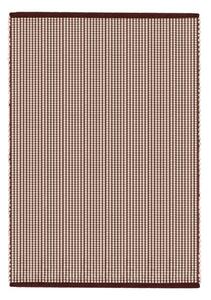 Vínový/v přírodní barvě ručně tkaný vlněný koberec 140x200 cm Talo – noo.ma