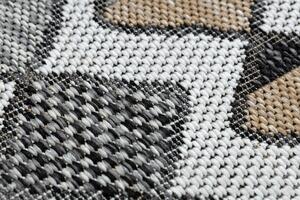 Dywany Łuszczów Kusový koberec Cooper Sisal Diamonds 22217 ecru/black ROZMĚR: 120x170