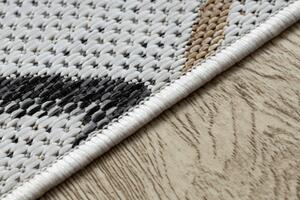 Dywany Łuszczów Kusový koberec Cooper Sisal Diamonds 22236 ecru/black – na ven i na doma - 80x150 cm