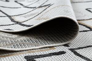Dywany Łuszczów Kusový koberec Cooper Sisal Diamonds 22236 ecru/black – na ven i na doma - 80x150 cm
