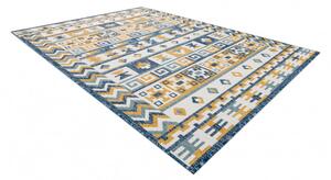 Dywany Łuszczów Kusový koberec Cooper Sisal Aztec 22218 ecru/navy – na ven i na doma Rozměry koberců: 80x150