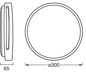 Osram - LED Stmívatelné stropní svítidlo ORBIS WOODBURRY LED/16W/230V pr. 30 cm