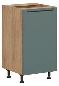 BRW Kuchyně Family Line Iris D-45/82-L, dub hikora/boho green matt