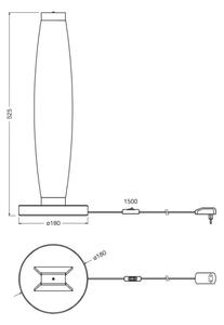 Osram - LED Stolní lampa DECOR FLAT LED/13W/230V šedá
