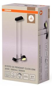 Osram - LED Stmívatelný lustr na lanku DECOR KYOTO 2xLED/10W/230V černá