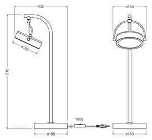 Osram - LED Stolní lampa DECOR PUCK LED/11W/230V černá