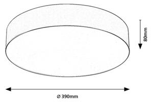 Rabalux 75066 - Ven. stropní svítidlo DOLEN 3xE27/9W/230V pr. 39 cm IP43 černá