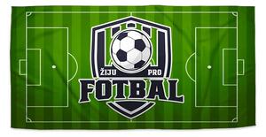 Sablio Ručník Žiju pro fotbal - 30x50 cm