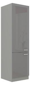 Vysoká skříňka Multiline 60 DK-210 2F, Barva: šedá / šedý lesk 5902928194869