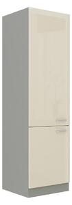 Vysoká skříňka Multiline 60 DK-210 2F, Barva: šedá / krémový lesk 5902928216325