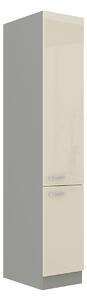 Vysoká skříňka Multiline 40 DK-210 2F, Barva: šedá / krémový lesk 5902928216264
