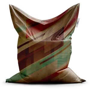 Sablio Sedací vak Classic Hnědá abstrakce - 150x100 cm
