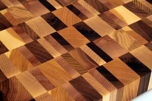 Kuchyňské prkénko sedmi druhů dřeva DUSPIVA
