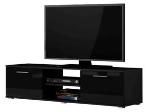 TV stolek Boho B4, Barva: černý / černý lesk 5902928098174