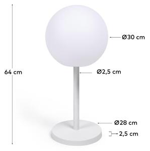 NABÍJECÍ STOLNÍ LAMPA MIMOZA 64 cm bílá