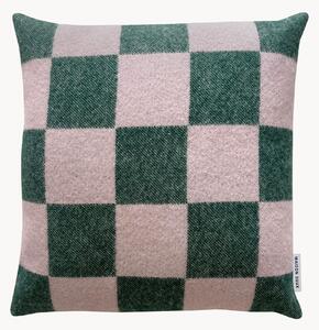 Dekorativní pletený povlak na polštář z novozélandské vlny Checkerboard