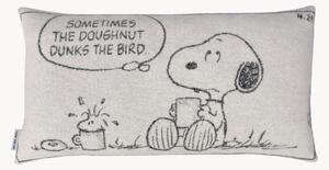 Dekorativní pletený povlak na polštář z novozélandské vlny Peanuts Comic Doughnut