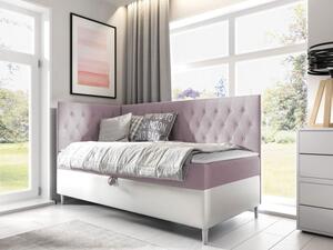 Kontinentální postel Junior Gerdise 3, Strana: levá, Rozměr postele: 80x200, Barva:: ekokoža Soft 017 (biała) + Fresh 09 5903211193262
