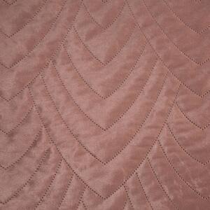 Sametový přehoz na postel Luiz6 růžový new Růžová 220x240 cm