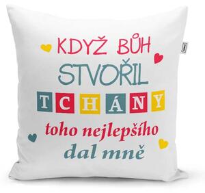 Sablio Polštář Když Bůh stvořil tchány: 40x40 cm