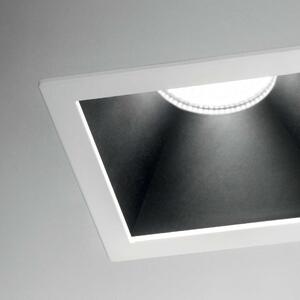 LED Zápustné bodové svítidlo Ideal Lux Game Square White Black 192352 11W 850lm 3000K IP20 hranaté bílo-černé