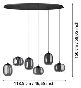Eglo 390415 - LED Stmívatelný lustr na lanku LARVA 6xLED/3,7W/230V 2700-6500K+DO