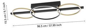 Eglo 390086-LED Stmívatelný přisazený lustr LANACERA 2xLED/12,5W/230V +LED/15,5W