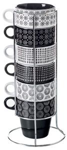 Keramický hrnek se stojanem Ethnik 260 ml sada 6ks