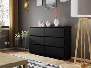 Komoda Osko 120 OK6, Barva: černá 5902928619164