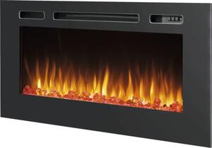 Elektrický krb, vestavný krb BALDERIA Fiamma 40 – výkon až 2000 W, černý