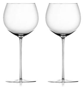 Květná 1794 univerzální ručně foukané skleničky na červené víno Telesto 620 ml 2KS