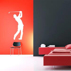 Sablio Samolepka na zeď: Golfista - 33x60 cm