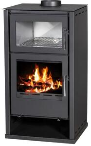 V05 Regina F Krbová kamna s výkonem 8,7 kW, nerezovou troubou a externím pívodem vzduchu